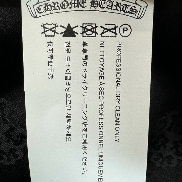 Brand New Chrome Hearts Satin Monogram Bucket Hat Black Silver Cross Top Button - Picture 13 of 14